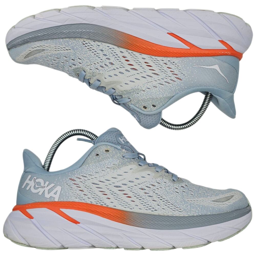 Hoka One One Clifton 8 Blue Fog Plein Air Womens 8B (UK 6.5) Running Shoes - Picture 7 of 10